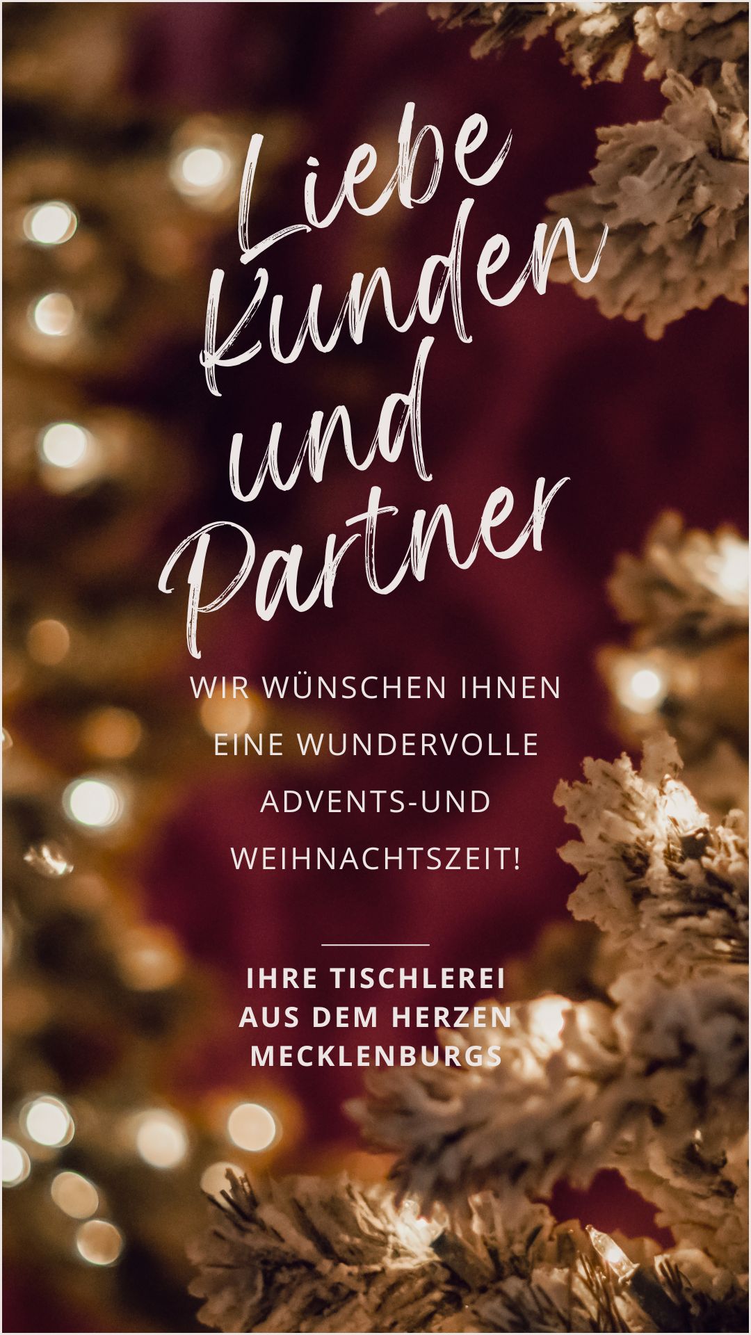 Weihnachtsgrüße Tischlerei Sievert